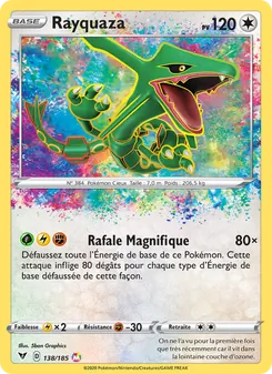 Carte Pokémon Rayquaza 138 — Voltage Éclatant