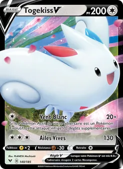 Carte Pokémon Togekiss V 140 — Voltage Éclatant