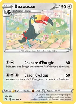 Carte Pokémon Bazoucan 145 — Voltage Éclatant