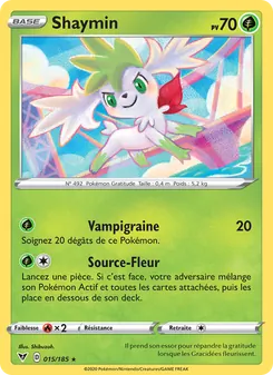 Carte Pokémon Shaymin 15 — Voltage Éclatant