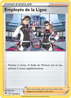 Carte Pokémon Employés de la Ligue 153 — Voltage Éclatant