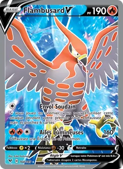 Carte Pokémon Flambusard V 168 — Voltage Éclatant
