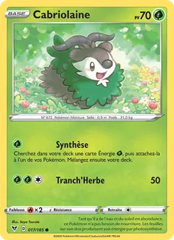 Carte Pokémon Cabriolaine 17 — Voltage Éclatant