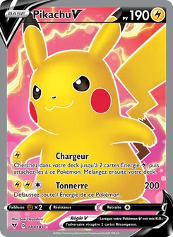 Carte Pokémon Pikachu V 170 — Voltage Éclatant