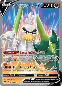Carte Pokémon Palarticho de Galar V 174 — Voltage Éclatant