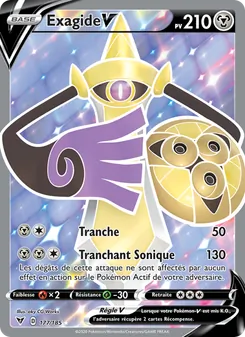 Carte Pokémon Exagide V 177 — Voltage Éclatant