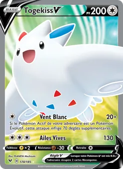 Carte Pokémon Togekiss V 178 — Voltage Éclatant
