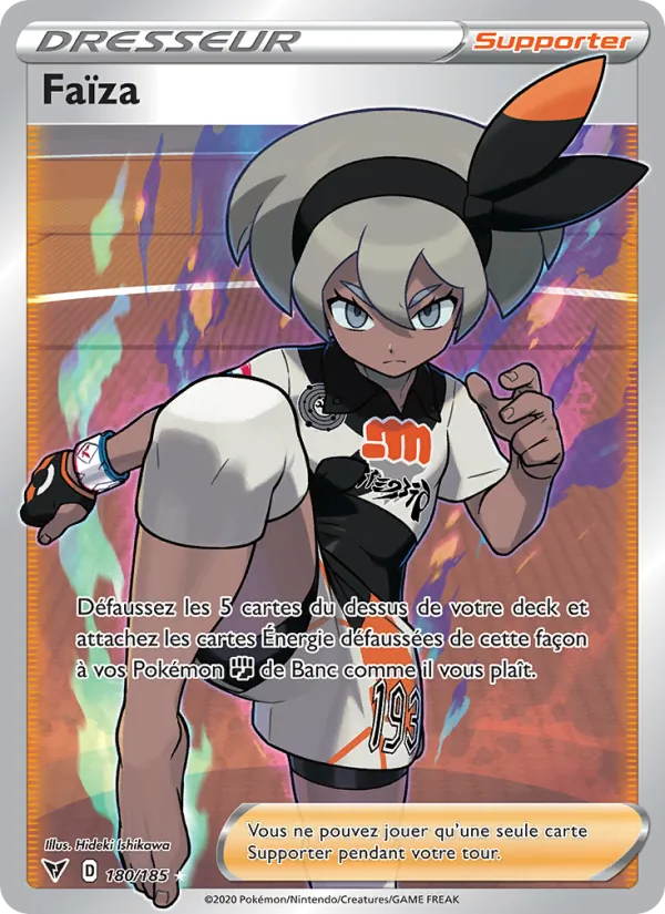 Carte Pokémon Faïza 180/185 de l'extension Voltage Éclatant