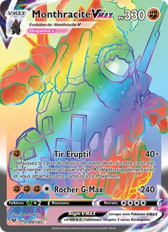 Carte Pokémon Monthracite VMAX 189 — Voltage Éclatant