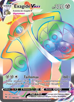 Carte Pokémon Exagide VMAX 190 — Voltage Éclatant