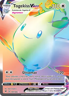 Carte Pokémon Togekiss VMAX 191 — Voltage Éclatant