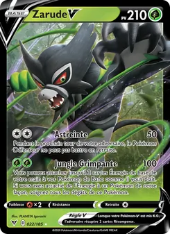 Carte Pokémon Zarude V 22 — Voltage Éclatant