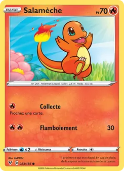 Carte Pokémon Salamèche 23 — Voltage Éclatant