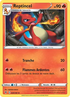 Carte Pokémon Reptincel 24 — Voltage Éclatant
