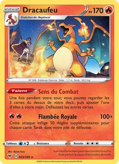 Carte Pokémon Dracaufeu 25 — Voltage Éclatant