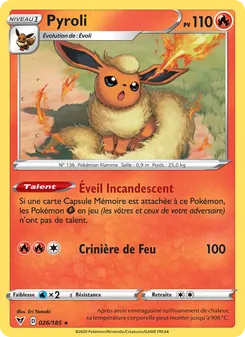 Carte Pokémon Pyroli 26 — Voltage Éclatant