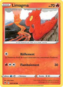 Carte Pokémon Limagma 27 — Voltage Éclatant