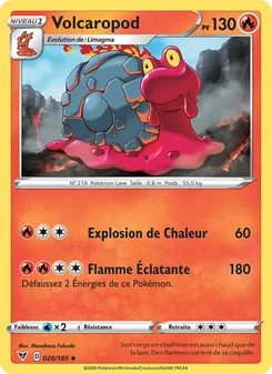 Carte Pokémon Volcaropod 28 — Voltage Éclatant