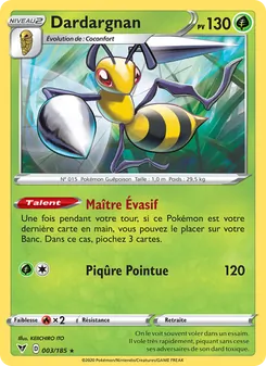 Carte Pokémon Dardargnan 3 — Voltage Éclatant