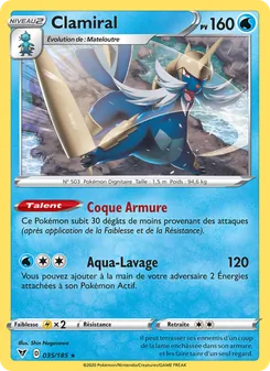 Carte Pokémon Clamiral 35 — Voltage Éclatant