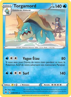 Carte Pokémon Torgamord 39 — Voltage Éclatant