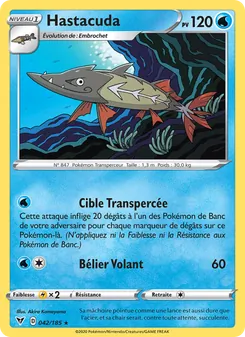 Carte Pokémon Hastacuda 42 — Voltage Éclatant