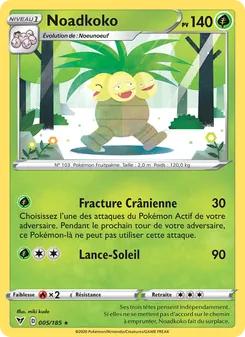 Carte Pokémon Noadkoko 5 — Voltage Éclatant