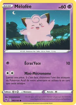Carte Pokémon Mélofée 63 — Voltage Éclatant
