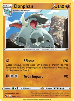 Carte Pokémon Donphan 87 — Voltage Éclatant