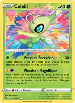Carte Pokémon Celebi 9 — Voltage Éclatant