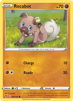 Carte Pokémon Rocabot 94 — Voltage Éclatant