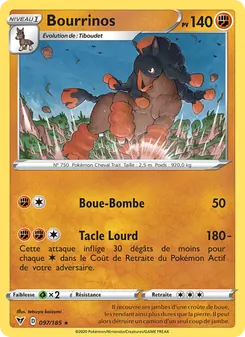Carte Pokémon Bourrinos 97 — Voltage Éclatant