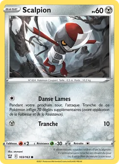 Carte Pokémon Scalpion 103 — Styles de combat