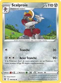 Carte Pokémon Scalproie 104 — Styles de combat