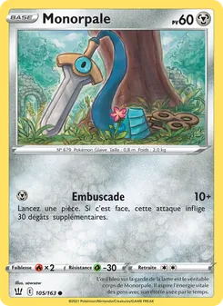 Carte Pokémon Monorpale 105 — Styles de combat