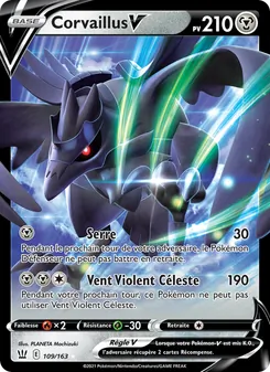Carte Pokémon Corvaillus V 109 — Styles de combat