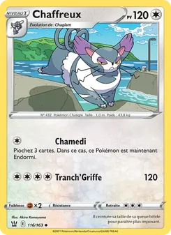Carte Pokémon Chaffreux 116 — Styles de combat