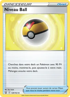 Carte Pokémon Niveau Ball 129 — Styles de combat