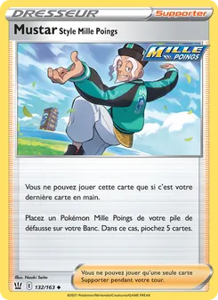 Carte Pokémon Mustar Style Mille Poings 132 — Styles de combat