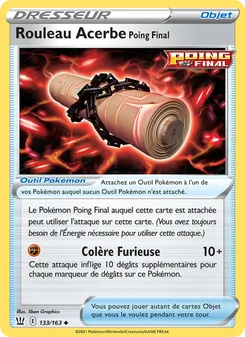 Carte Pokémon Rouleau Acerbe Poing Final 133 — Styles de combat