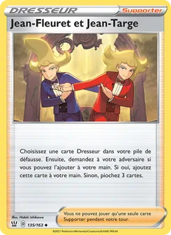 Carte Pokémon Jean-Fleuret et Jean-Targe 135 — Styles de combat