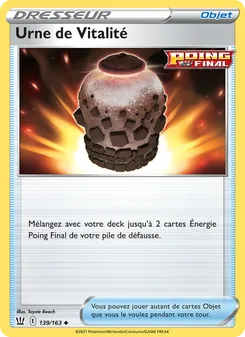 Carte Pokémon Urne de Vitalité 139 — Styles de combat