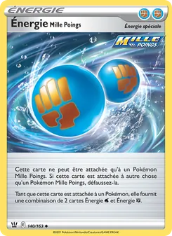 Carte Pokémon Énergie Mille Poings 140 — Styles de combat
