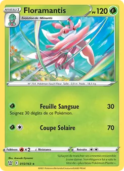Carte Pokémon Floramantis 15 — Styles de combat