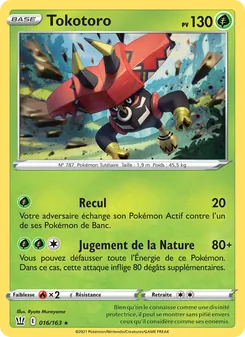 Carte Pokémon Tokotoro 16 — Styles de combat