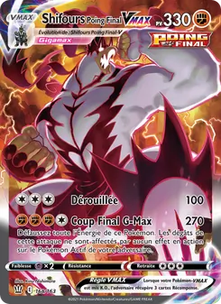 Carte Pokémon Shifours Poing Final VMAX 168 — Styles de combat
