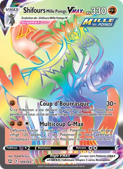 Carte Pokémon Shifours Mille Poings VMAX 169 — Styles de combat