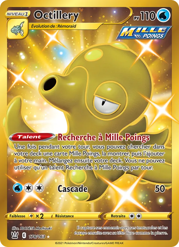 Carte Pokémon Octillery 178/163 de l'extension Styles de combat