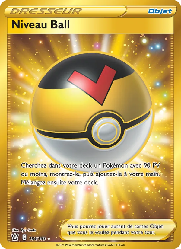 Carte Pokémon Niveau Ball 181/163 de l'extension Styles de combat