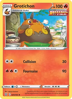Carte Pokémon Grotichon 24